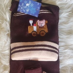 SCARF, MITTENS AND HAT FOR BOY 👦